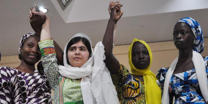 Malala Yousafzai à Ajuba, au Nigeria, le 14 juillet.