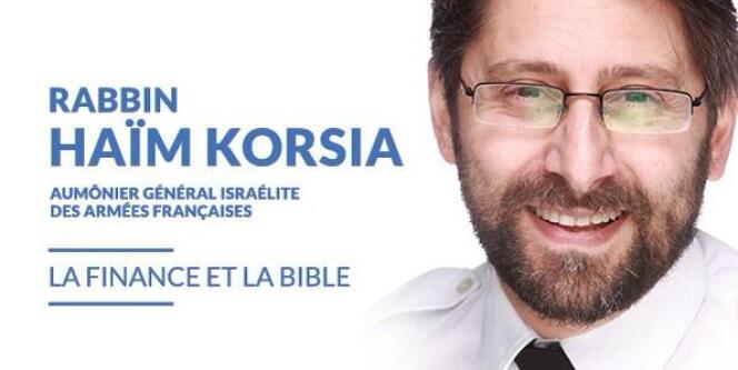 L'affiche de la conférence donnée par Haïm Korsia, alors en campagne pour devenir grand rabbin de France. 