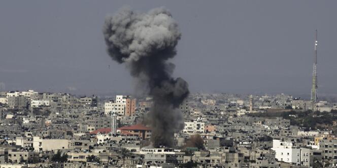 Des bombardements dans le nord de Gaza, le 16 juillet.