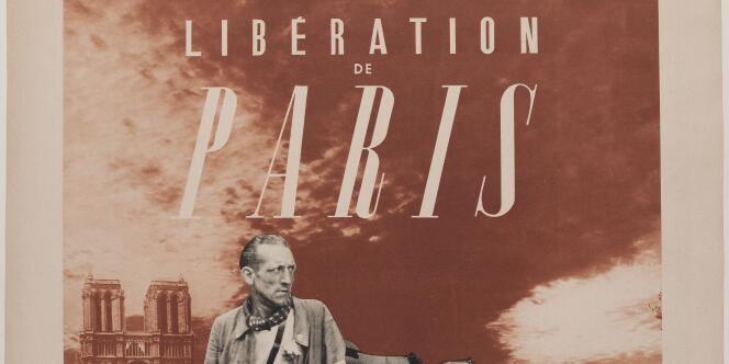 Affiche de l’exposition de novembre 1944 sur la Libération de Paris au musée Carnavalet. 



