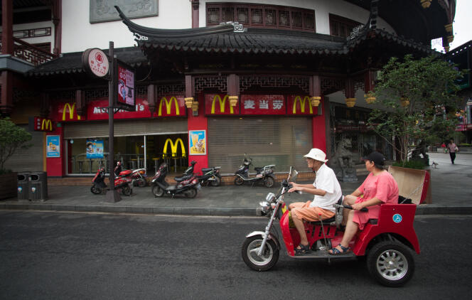 Un restaurant McDonald's en plein cœur de Shanghai, le 24 juillet.