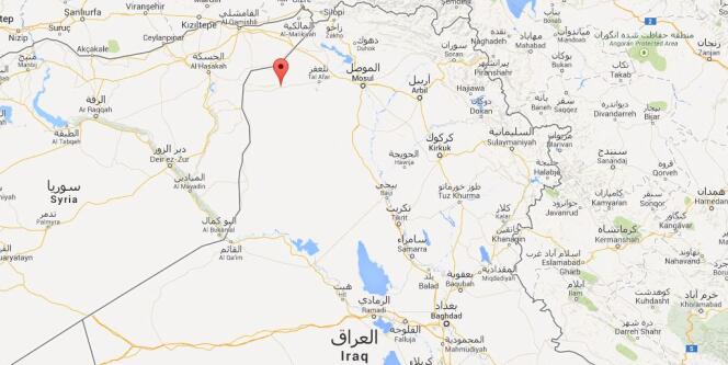 Sinjar se trouve à une cinquantaine de kilomètres de la Syrie, dans le Nord-Ouest irakien.