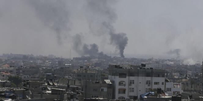 Israël a massivement bombardé Rafah, dans le sud de la bande de Gaza, le 1er août.