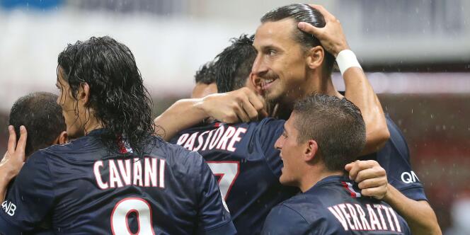 Zlatan Ibrahimovic et ses coéquipiers, le 8 août.