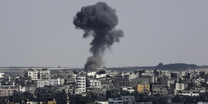 Raid israélien dans le nord de la bande de Gaza le 9 août.
