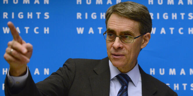 Kenneth Roth, le directeur de Human Rights Watch, en janvier 2014.