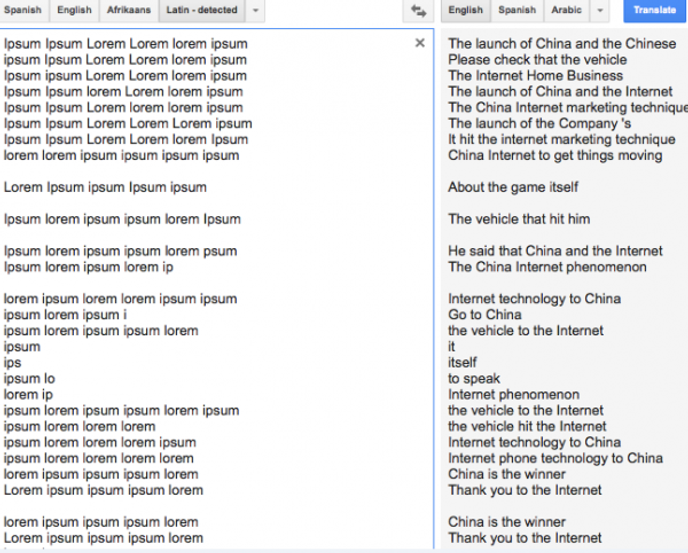 La Fonction Latin De Google Traduction Detournee