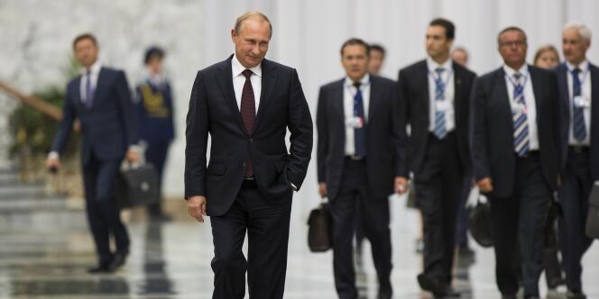 Vladimir Poutine à Minsk, le 27 août.