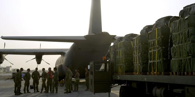 Un avion australien avant des largages de vivres sur l'Irak, le 13 août. 