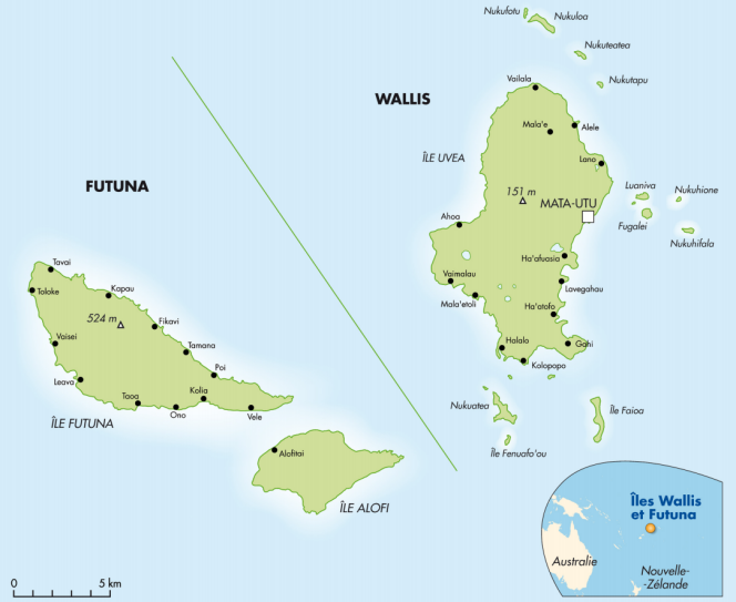 Les îles de l'archipel de Wallis-et-Futuna.