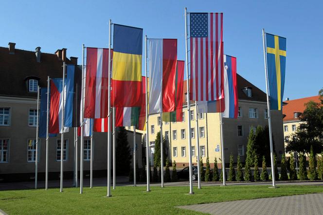 Headquarters of the Multinational Corps North East, a key element of deterrence and defense of NATO's eastern flank, in Szczecin, Poland.