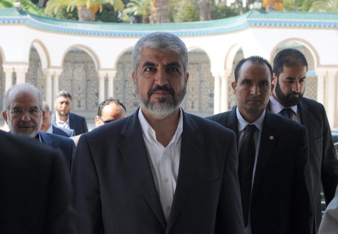 Khaled Mechaal, ancien numéro un du Hamas, ici en 2014 à Tunis, en Tunisie.