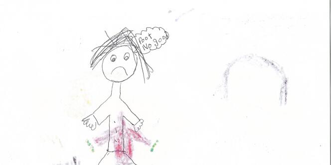Dessin d'un enfant détenu dans le centre d'accueil de migrants de Christmas Island. 