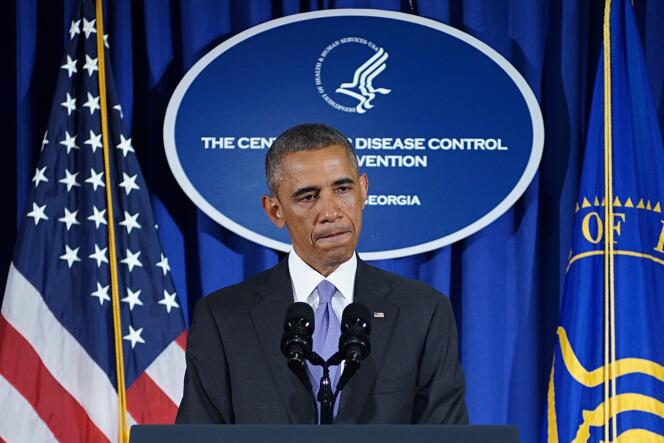 Le président Barack Obama présente les grandes lignes du plan d’action arrêté par la Maison Blanche contre le virus Ebola, à Atlanta, en Géorgie, mardi 16 septembre. 