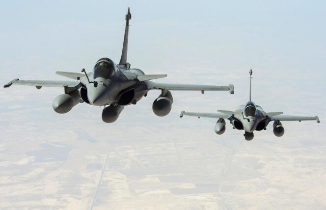 Des Rafale de l'armée de l'air dans le ciel irakien, le 15 septembre.