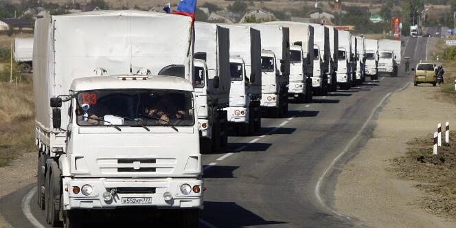 Un troisième convoi humanitaire russe est arrivé dans l'est de l'Ukraine.