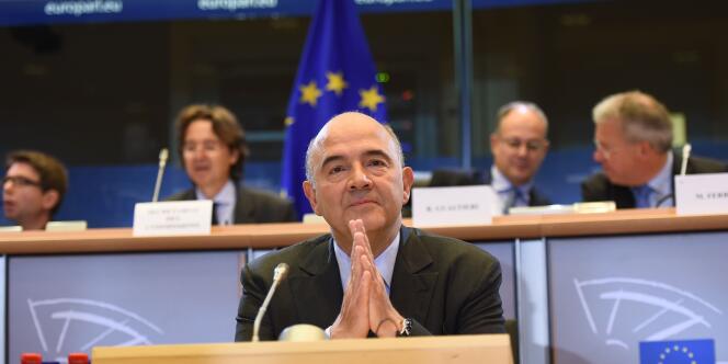 Pierre Moscovici, lors de son audition devant le Parlement européen, à Bruxelles, le 2 octobre.