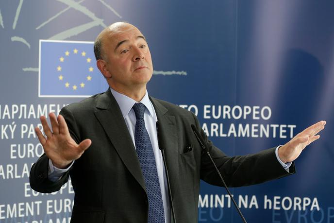 Pierre Moscovici, commissaire européen désigné pour les affaires économiques et financières, la fiscalité et l’union douanière, au Parlement européen, à Bruxelles, le jeudi 2 octobre 2014.