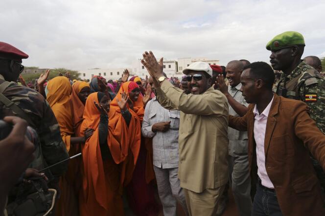 Le président somalien en 2014. La Somalie obtient la dernière place du classement de Transparency International.