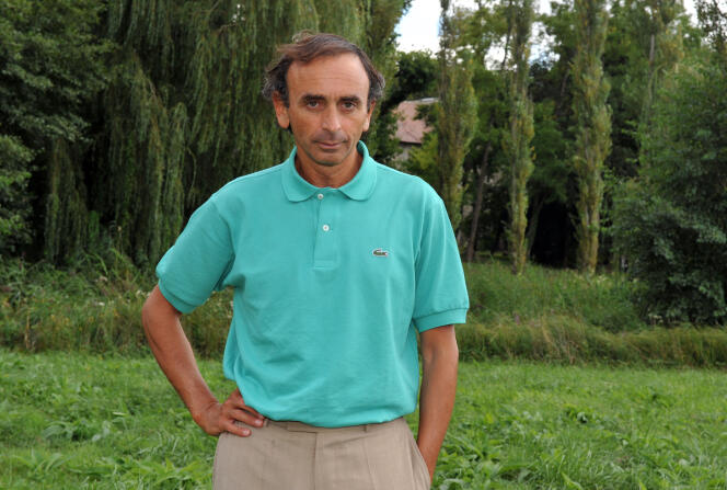 Le polémiste Eric Zemmour à Chanceaux-près-Loches (Indre-et-Loire), en 2010.