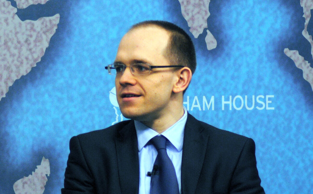 Evgeny Morozov lors d'une conférence à Londres en mars 2013. 