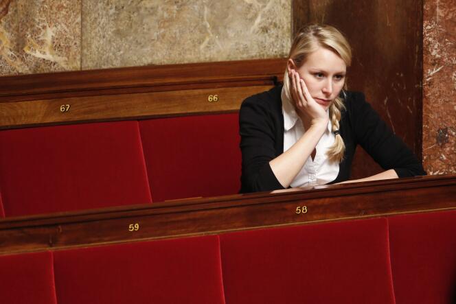 Marion Marechal-Le Pen le 24 octobre à l'Assemblée nationale.