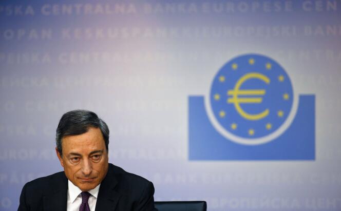 Mario Draghi, le président de la Banque centrale européenne, en 2014.