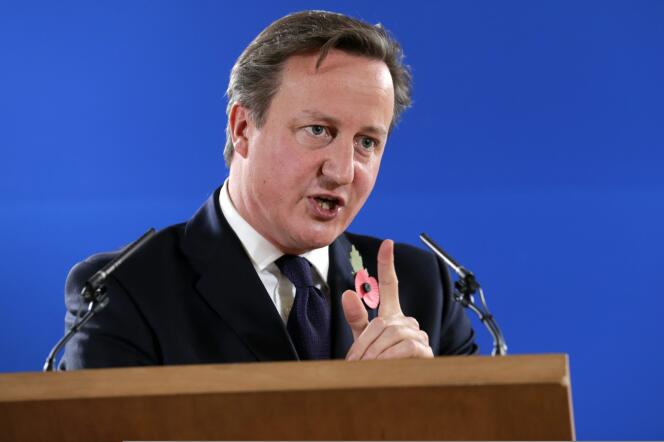 Le premier ministre britannique David Cameron le 24 octobre à Bruxelles.