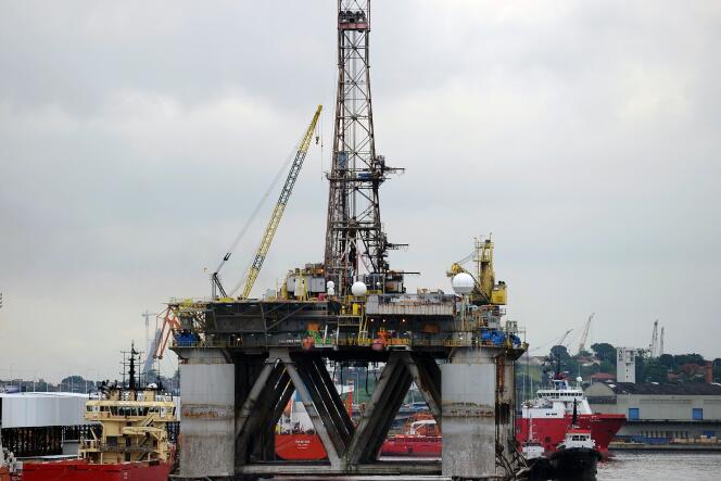 Une plateforme pétrolière appartenant à Petrobras, en 2011 à Rio de Janeiro.