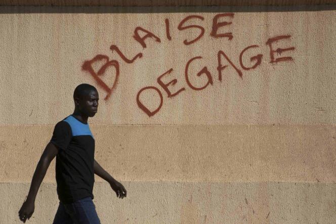 Dans les rues de Ouagadougou, le 29 octobre.