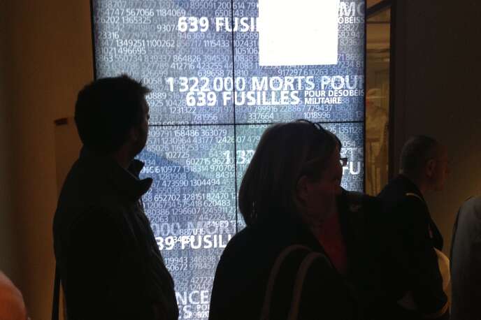 Au Musée de l'armée, un totem digital situé à la fin des salles consacrées à la première guerre mondiale rappelle au visiteur les ordres de grandeur : 639 soldats français  fusillés pour l'exemple contre 1 322 000 morts pour la France.
