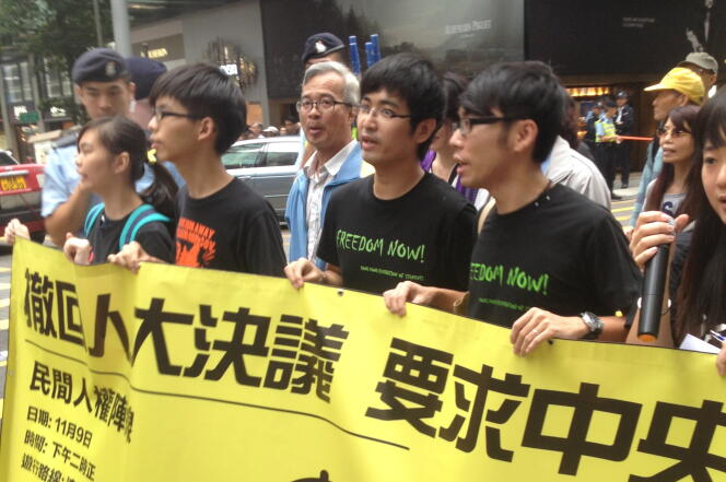 Manifestation des prodémocratie dimanche 9 novembre à Hongkong.