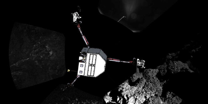 Philae, le robot atterrisseur de la sonde européenne Rosetta, le 13 novembre 2014.