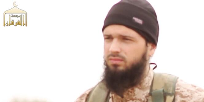 Maxime Hauchard, dans une vidéo diffusée par l’Etat islamique le 16 novembre.