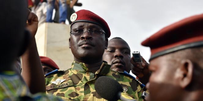 Le lieutenant-colonel Zida, le 31 octobre à Ouagadougou.