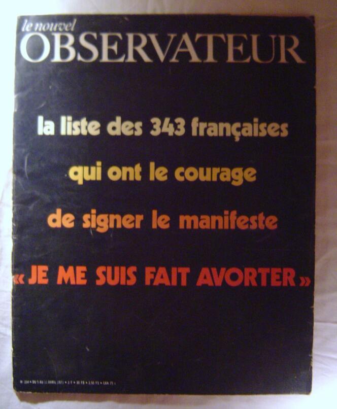 Le nouvel Observateur 334, 5-11 avril 1971 La liste des 343 françaises 