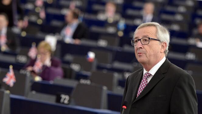 Jean-Claude Juncker à Strasbourg, le 26 novembre.