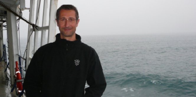 Sylvain Chiarini, 44 ans, à bord du Marion-Dufresne.