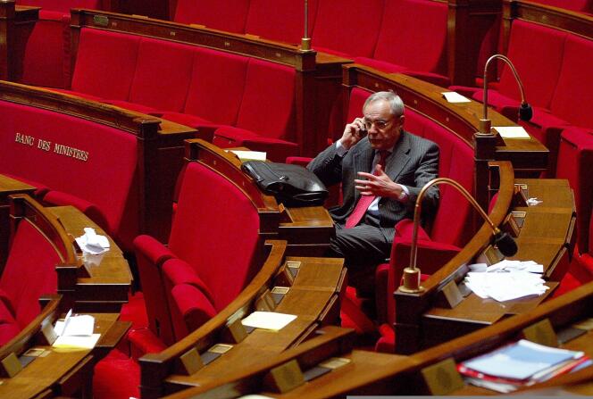 Jacques Barrot à l'Assemblée nationale en 2003.