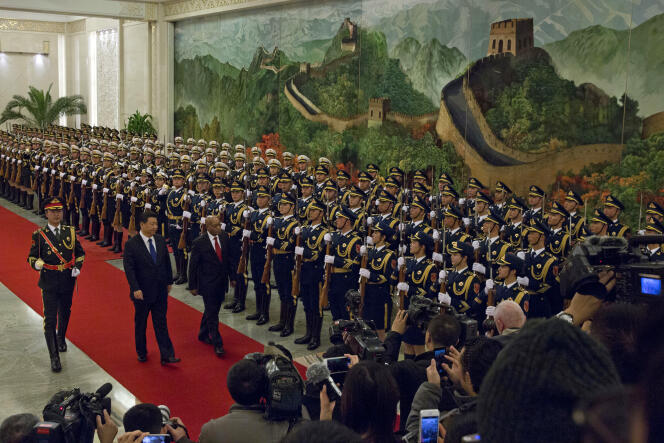 Le président chinois Xi Jinping lors de la visite du président sud-africain Jacob Zuma, le 4 décembre 2014, à Pékin.