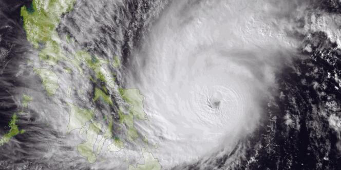 Le Typhon Hagupit (ici le 5 décembre) a touché les côtes philippines samedi.