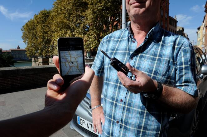 Lancé en février à Paris, UberPop connaît un engouement partout en France. Ici à Toulouse.