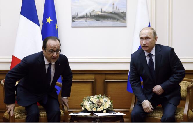 François Hollande et Vladimir Poutine, le 6 décembre.