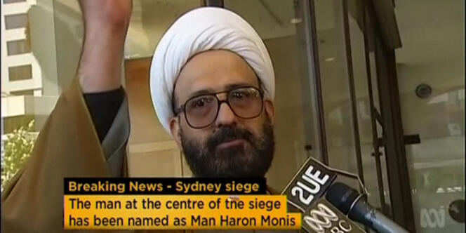 Man Haron Monis, auteur présumé de la prise d'otages du café Lindt à Sydney.