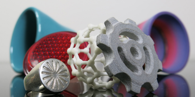  Des exemples d'objets imprimés en 3D.