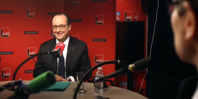 François Hollande sur France inter lundi matin.