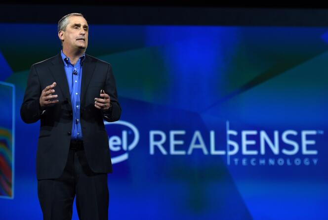 Brian Krzanich, le patron d'Intel, le 6 janvier, lors du CES de Las Vegas (Nevada).