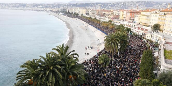 23 000 personnes ont défilé à Nice, le 10 janvier.
