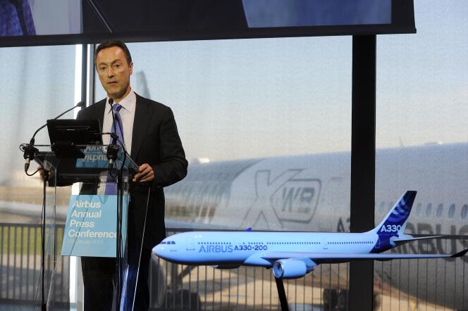 Fabrice Brégier, le patron d’Airbus a annoncé « un record de livraisons d’avions en 2014.