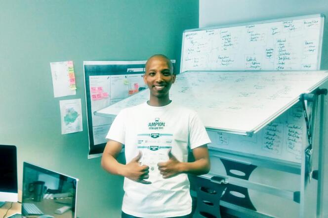 Thuto Paul, le fondateur de la start-up Modisar au Botswana.